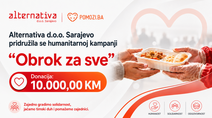 Obrok za sve - humanitarna kampanja Alternativa Pomozi.ba