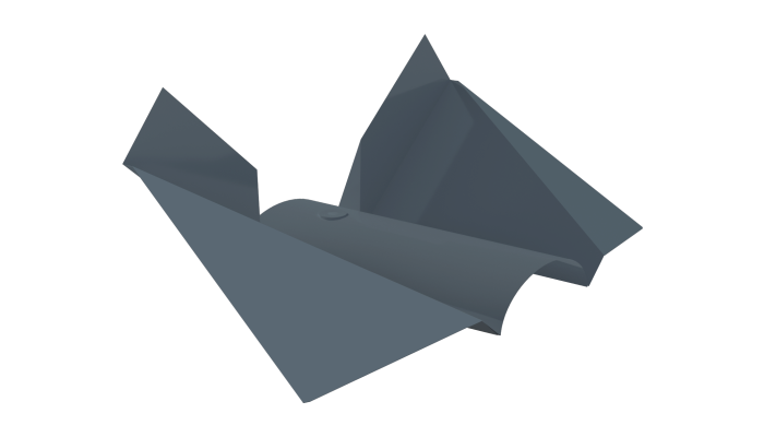 Bat-wing snow guard