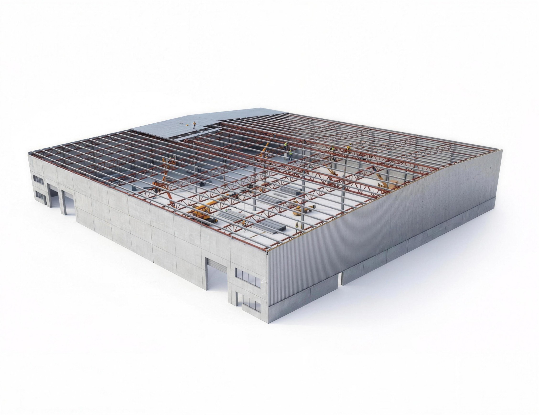 Building without roof covering