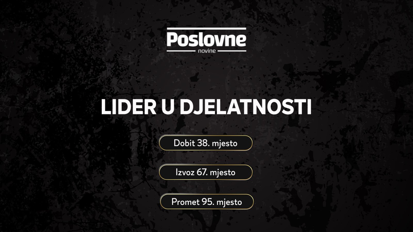 Prvoplasirani u branši – TOP 100 NAJVEĆIH