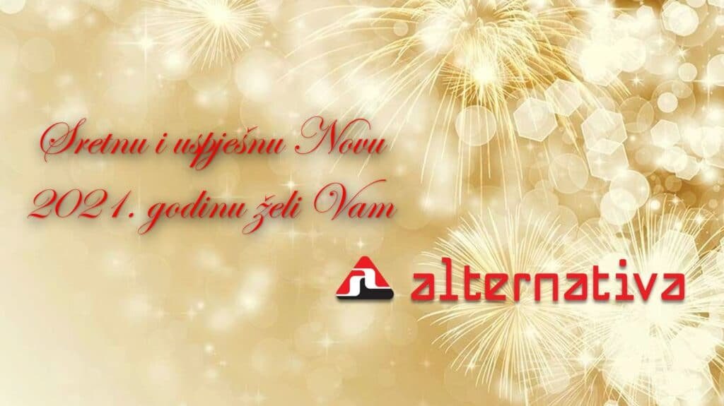 Sretne praznike i uspješnu 2021. godinu želi vam ALTERNATIVA d.o.o.