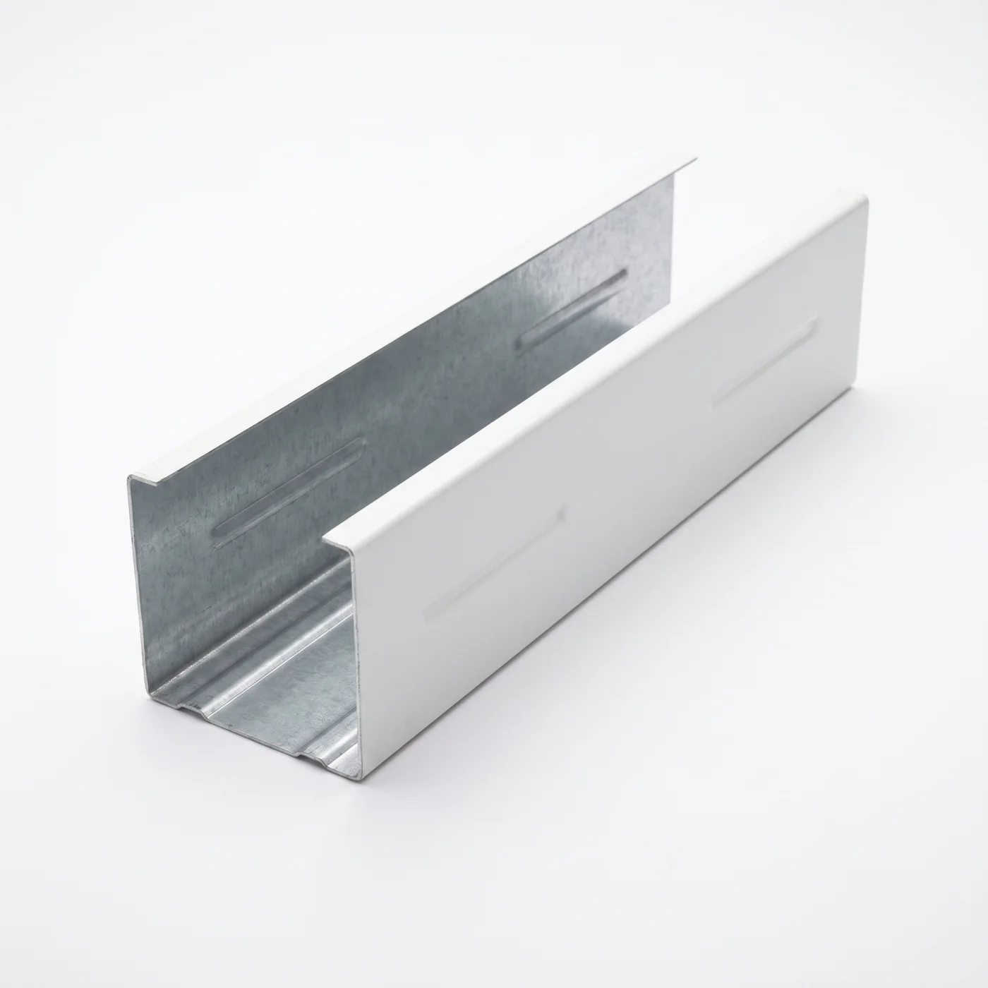 CW section for partition walls with “H” perforation