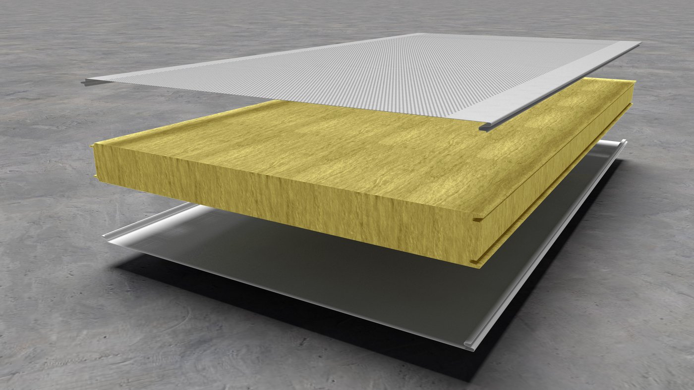 Acoustic sandwich panels